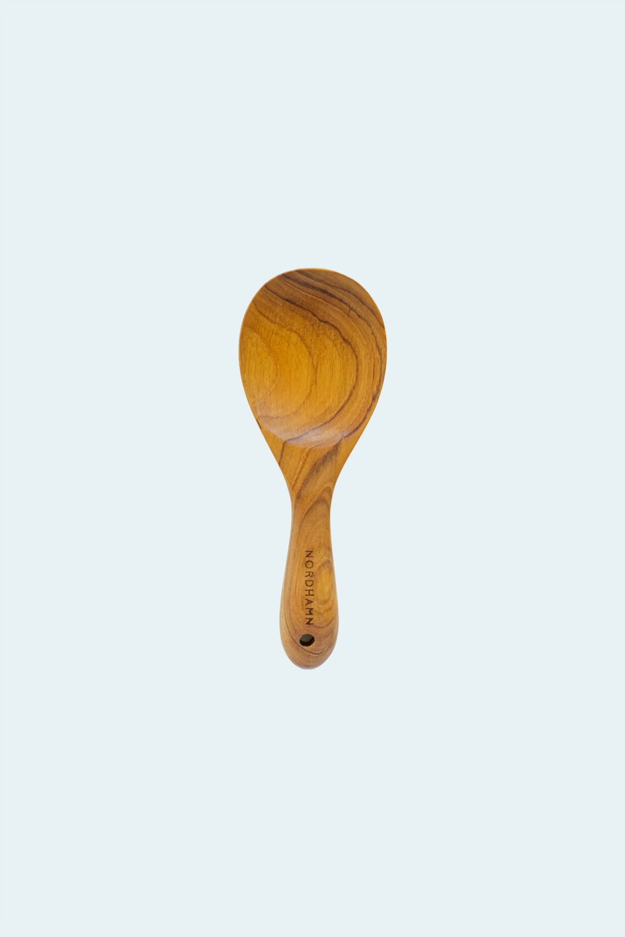 Rissked, 22 cm, i teak mot ljus bakgrund